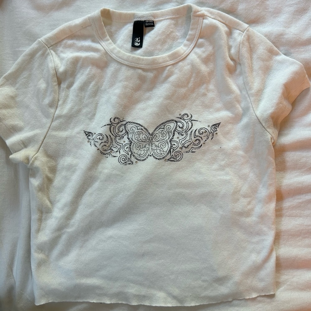 garage butterfly baby tee